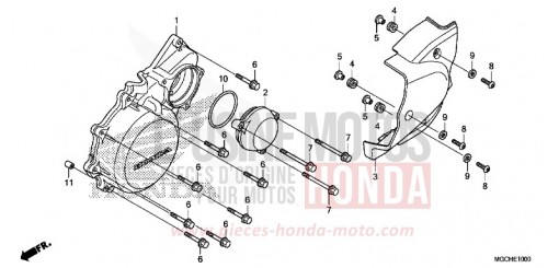 LEFT CRANKCASE COVER CB1100CAH de 2017